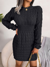 Load image into Gallery viewer, Fall Winter Casual Twist Waist Sheath Dress Base Sweater Dress Women Clothing