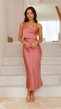 Load image into Gallery viewer, Summer Women Clothing Solid Color Satin Satin Sexy Suspenders Dress