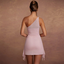 Load image into Gallery viewer, Women Spring Summer Tight Dress Women Sexy Backless round Neck Sleeveless Short Dress
