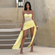 Load image into Gallery viewer, Women Clothing Summer Elegant Ribbon Mesh Stitching Dress Women