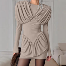 Load image into Gallery viewer, Niche Black Elegant Dress Slim Waist Spring Women Clothing