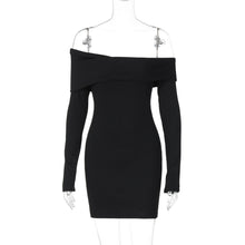 Load image into Gallery viewer, Women Clothing Autumn Slim Solid Color Sheath Dress