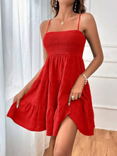 Load image into Gallery viewer, Women Clothing Summer off Neck Camisole Solid Color All Matching Texture Dress