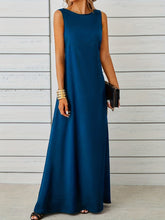 Load image into Gallery viewer, Sexy Sleeveless Dress Solid Color Mid Length Slim Strap Vest Dress