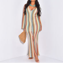 Load image into Gallery viewer, Vacation Elegant Long Sleeve Narrow Maxi Dress Women Clothing Autumn Winter