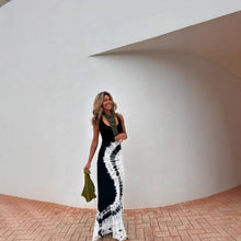 Load image into Gallery viewer, Summer Sexy Women Wear Printing Positioning Sling Backless Cross Dress