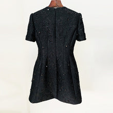 Load image into Gallery viewer, Elegant Graceful Jacquard Heavy Industry Beads Short Sleeve Dress Two Piece