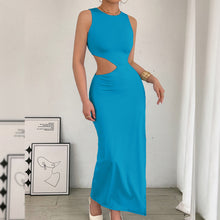 Load image into Gallery viewer, Arrival Maxi Dress Women Sleeveless Hollow Out Cutout Slit Maxi Dress