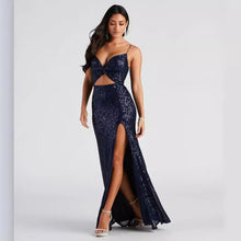 Load image into Gallery viewer, Women Cocktail Nightclub Club Beaded Elegant Sequ Dress