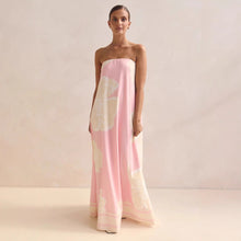 Load image into Gallery viewer, Summer Women Dress Sexy Bandeau One Shoulder Printed Dress