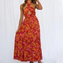 Load image into Gallery viewer, Women Dress Sexy Halter Backless Holiday Jumpsuit Beach Dress