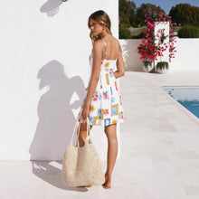 Load image into Gallery viewer, Summer Women Clothing Sexy Strap Floral Print Slim Fit Maxi Dress