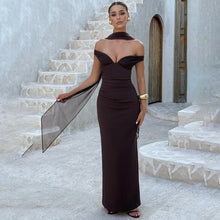 Load image into Gallery viewer, Elegant Tube Top Solid Color Dress Sexy Sleeveless Slim Fit Backless Dress