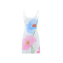 Load image into Gallery viewer, Summer Partysu Women Sling U Neck Backless Slim Fit A line Floral Print Dress