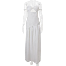 Load image into Gallery viewer, Women Clothing Summer off Shoulder Sexy Vacation Slim Fit Dress Women