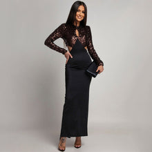 Load image into Gallery viewer, Sequin Polyester Light Sheath Sexy Dress Women Sexy Cutout Design