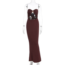 Load image into Gallery viewer, Summer Arrival Women Tube Top Hollow Out Cutout Slim Fit Backless Starfish Decorative Dress