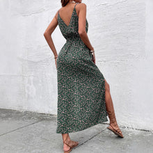 Load image into Gallery viewer, Women Clothes Summer Bohemian Strap Dress Printed Long Slit Maxi Dress