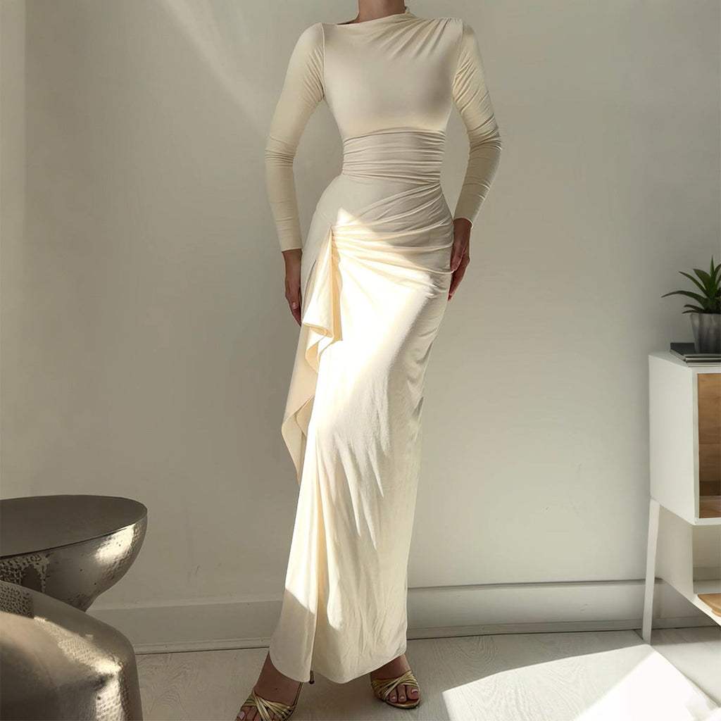 Sexy Short Sleeve Maxi Dress Women Clothing Autumn Winter