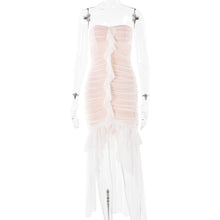 Load image into Gallery viewer, Summer Tube Top Sleeveless Backless Dress Sexy Slim Mid Length Dress