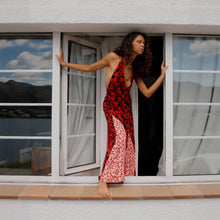 Load image into Gallery viewer, Women Clothing Fall Slim Fit Slim Backless Polka Dot Brace Maxi Dress Commuting