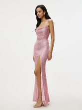 Load image into Gallery viewer, Spring Summer Dress Sleeveless Cami Dress Slim Fit Sheath Sequined Dress