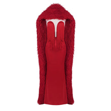 Load image into Gallery viewer, Autumn Winter Christmas High Sense Red Waisted Maxi Dress High Luxury Heavy Industry Dress Shawl Cocktail Tube Top