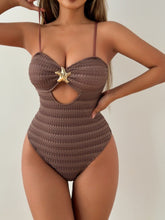 Load image into Gallery viewer, Brown Starfish Decoration Sexy Swimsuit