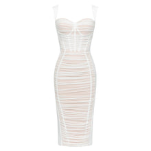 Load image into Gallery viewer, Dress Summer Bandage Dress Simple Camisole Stitched Backless Mesh Slim Fit Women Dress