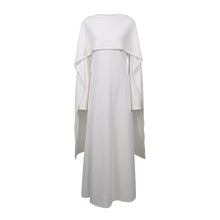 Load image into Gallery viewer, Elegant Solid Color Retro Heavy Industry Beautiful Pearl Shawl High Waist Dress Women
