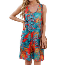 Load image into Gallery viewer, Spring Summer Printed Sling Loose Casual Sleeveless Dress