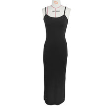 Load image into Gallery viewer, Summer Women Dress Solid Color Dress Comfort Casual Strap Dress