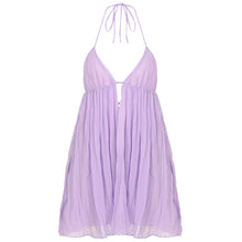 Load image into Gallery viewer, V neck Sexy Strap a Swing Tulle Tutu Dress Women Vacation Sexy Backless Sling