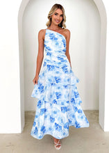 Load image into Gallery viewer, Women Summer Single Shoulder Suspender Printing Dress