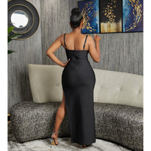Load image into Gallery viewer, Women Wear Solid Color Mesh Hollow Out Cutout Bandage Maxi Dress