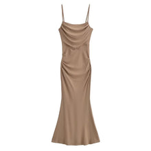 Load image into Gallery viewer, Sexy Sexy Pleated Boning Corset Strap Dress Summer Waisted Slim Fit Package Hip Dress