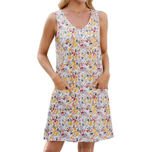 Load image into Gallery viewer, Spring Summer Printed Sling Loose Casual Sleeveless Dress