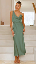 Load image into Gallery viewer, Summer Women Clothing Solid Color Satin Satin Sexy Suspenders Dress