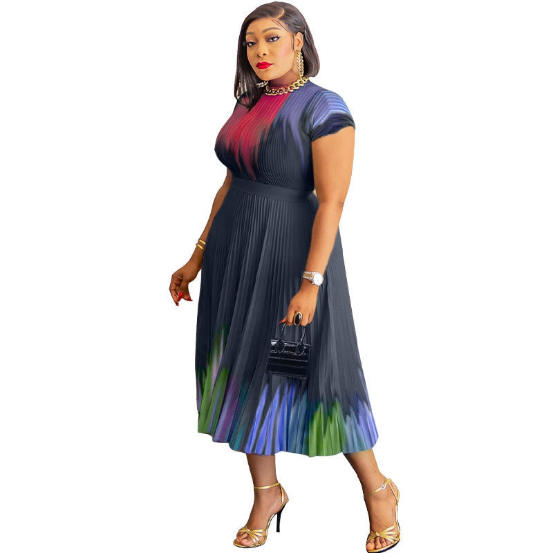 Women Clothing Loose Dress Casual Dress Long Slightly