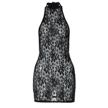 Load image into Gallery viewer, Sexy Lace Large Backless Sheath Slim Nightclub Essential Halter Dress