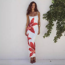 Load image into Gallery viewer, Summer Women Clothing Sexy Strap Floral Print Slim Fit Maxi Dress