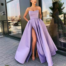 Load image into Gallery viewer, Dress Performance Dress Sexy Tube Top Split Long Cocktail Host Evening Dress
