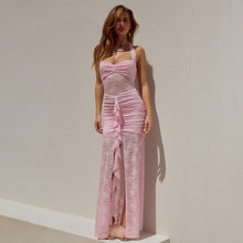 Load image into Gallery viewer, Summer Elegant Halter Lace Maxi Dress Sexy Sleeveless Backless Slim Fit Dress Women