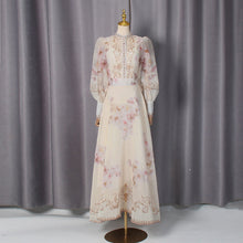 Load image into Gallery viewer, Long Sleeve Painted Skirt Set Spring Court Waist Slimming Printed Two Piece Sets Women