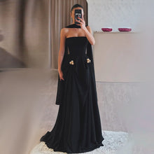 Load image into Gallery viewer, Elegant Autumn Slim Tube Top Twisted Buckle Ribbon Dress