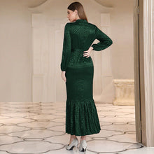 Load image into Gallery viewer, Oblique Shoulder Sexy off Shoulder Slim High Waist Maxi Dress for Women
