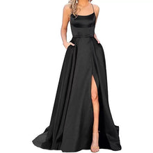 Load image into Gallery viewer, Bridesmaid Dress Long Maxi Dress Small Trailing Strap Solid Color Cocktail Evening Dress