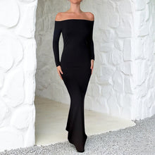 Load image into Gallery viewer, Backless Evening Maxi Dress Sexy Slim Long Sleeve Pack Sexy Dress