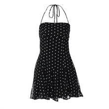 Load image into Gallery viewer, Sweet Little Short Dress Polka Dot Printed Waist Controlled Tube Top Halter Dress