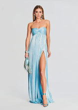 Load image into Gallery viewer, Summer Chest Wrapped Dress Stylish Texture Sexy Slit Women Evening Dresses